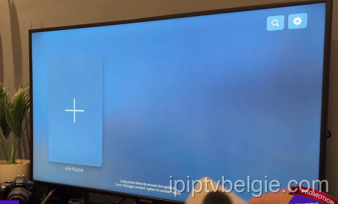 Voeg uw afspeellijst voor IPTV toe op Apple TV