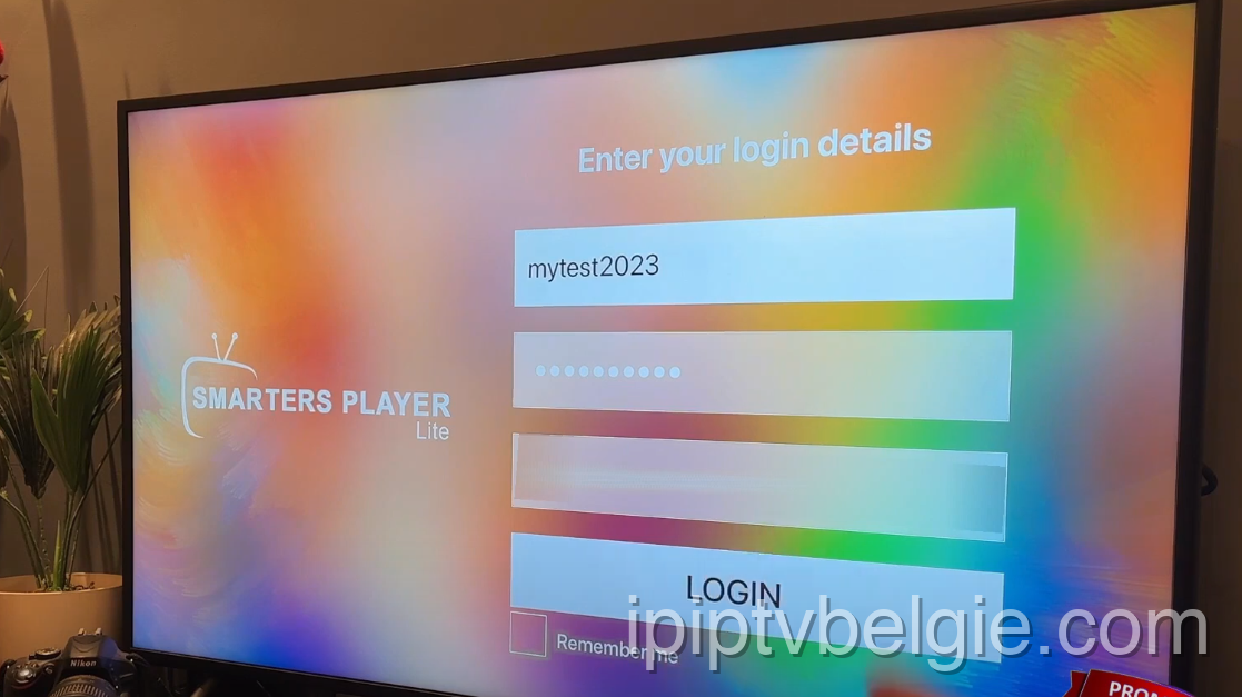 Voer uw gegevens in voor IPTV op Apple TV