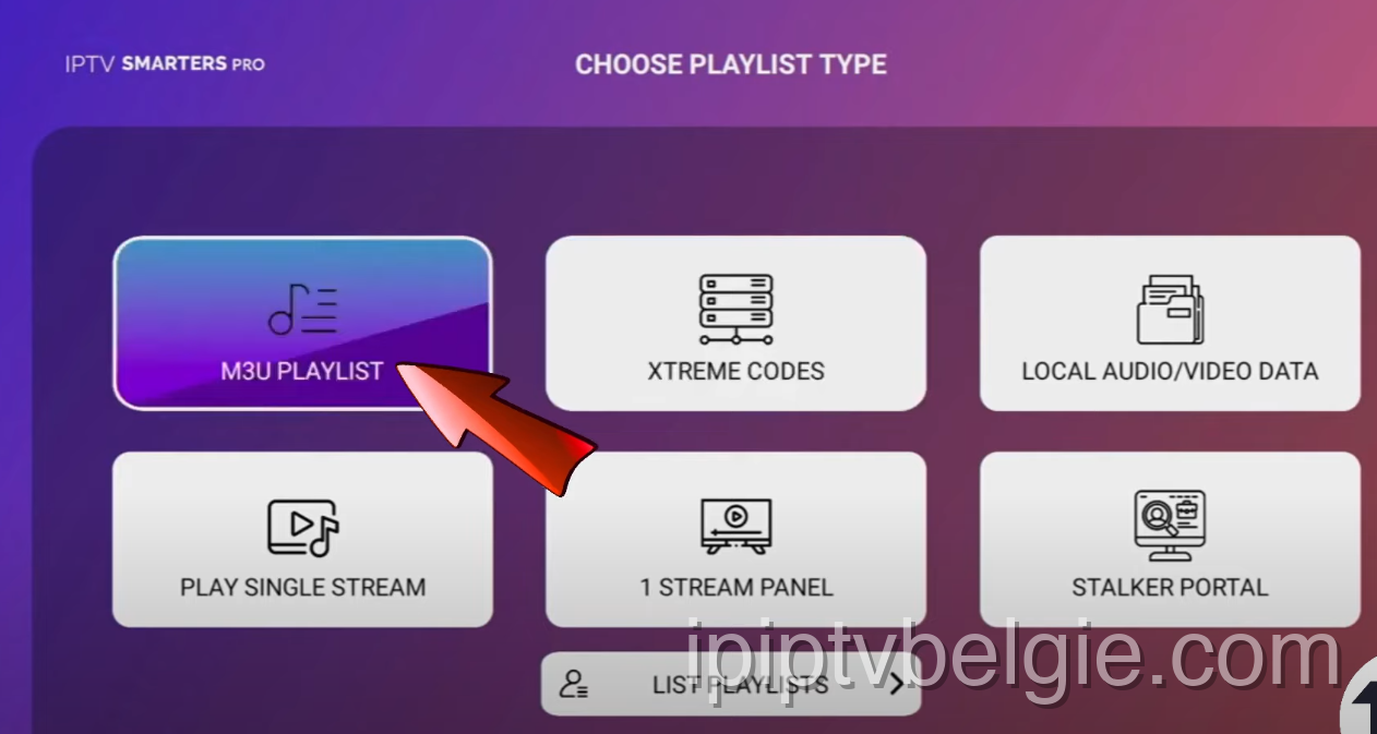 Selecteer Xtream Codes API voor IPTV op Chromecast