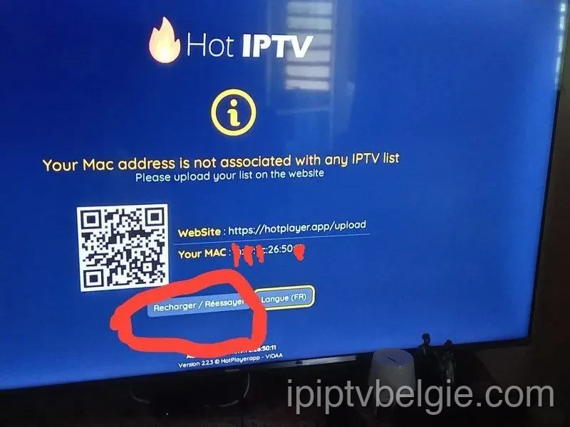 Herlaad en kijk naar IPTV op Hot Player