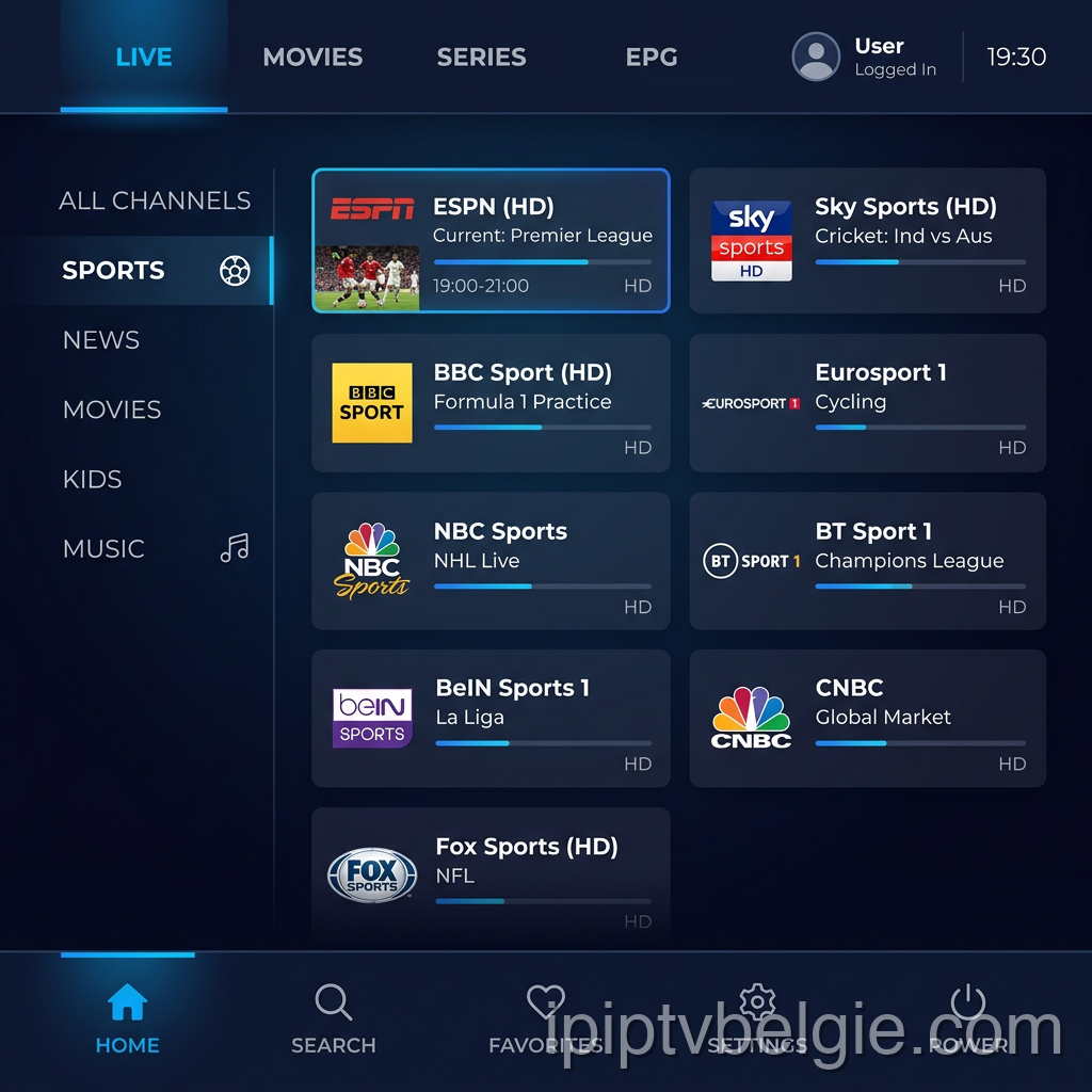 Begin met kijken naar IPTV op de app
