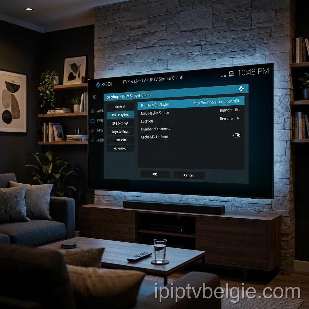 Configureer uw M3U-afspeellijst voor IPTV op Kodi IPTV