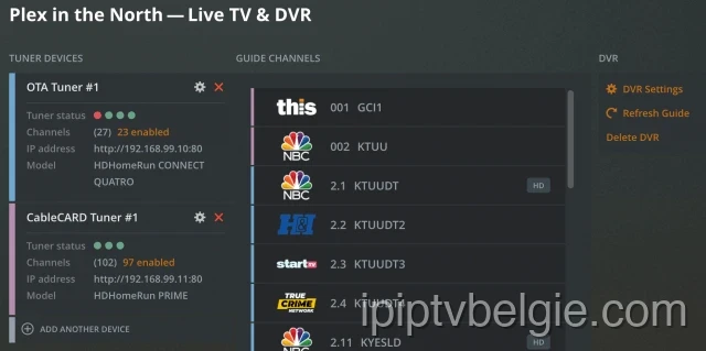 Plex DVR-installatie voltooid