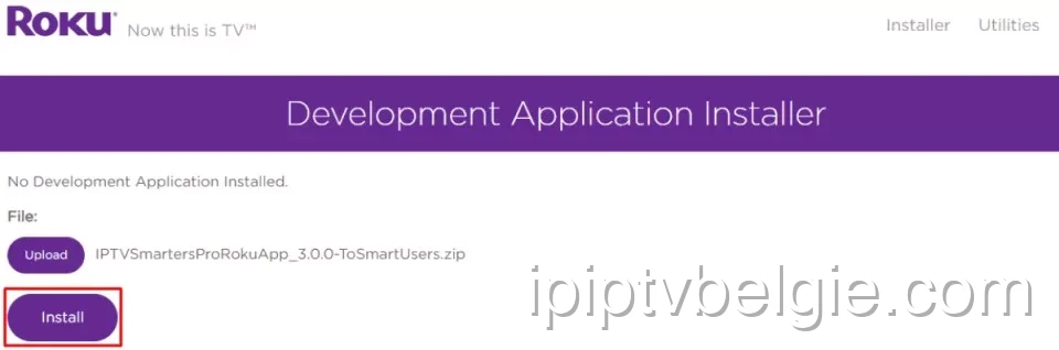 Installeer de app op Roku voor IPTV op het apparaat