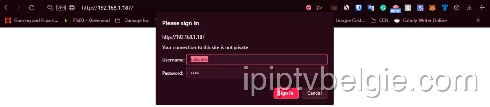 Open het Roku-installatieprogramma voor IPTV op het apparaat