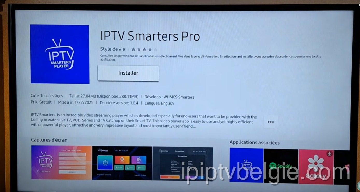 Installeer de app voor IPTV op Samsung TV