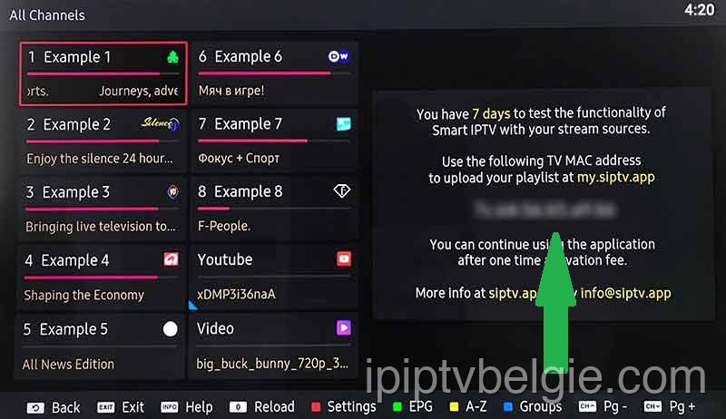 Download de app en vind uw MAC-adres voor IPTV op Smart IPTV (SIPTV)