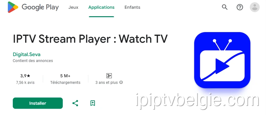 Download de app voor IPTV op IPTV Stream Player