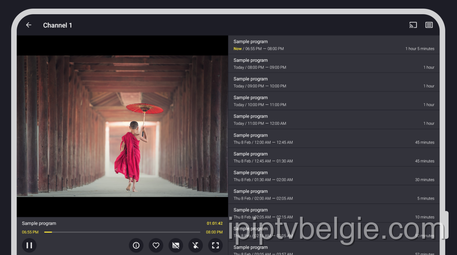 Verwerk en kijk naar IPTV op Televizo IPTV