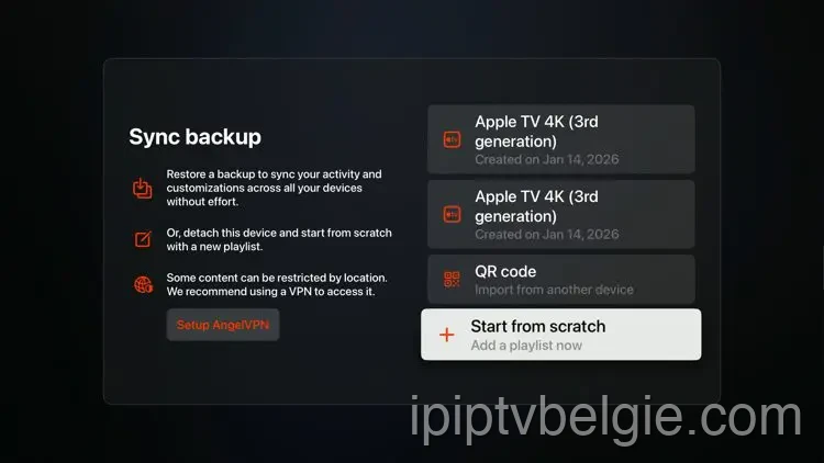 Voeg een afspeellijst voor IPTV toe aan de UHF-app IPTV