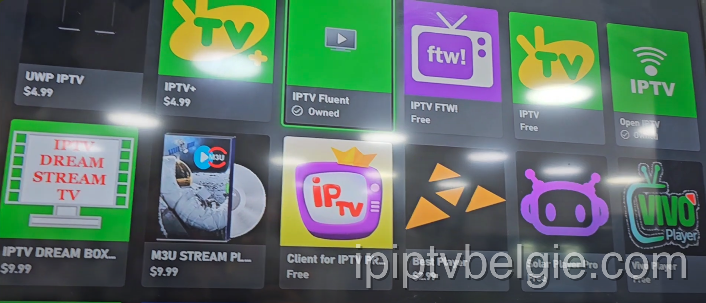 Zoek naar IPTV Fluent op Xbox